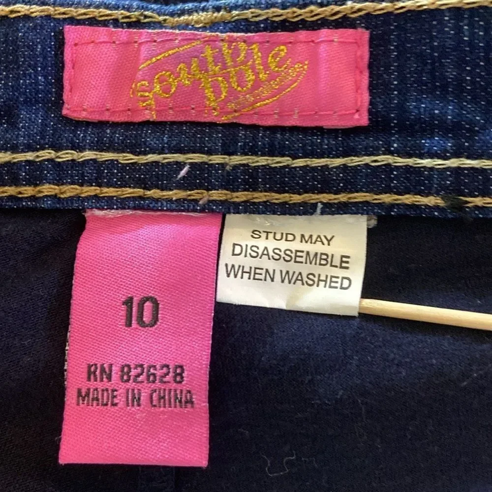 Vintage South Pole  Denim Kids Skirt And Short Size 10 New No Tag